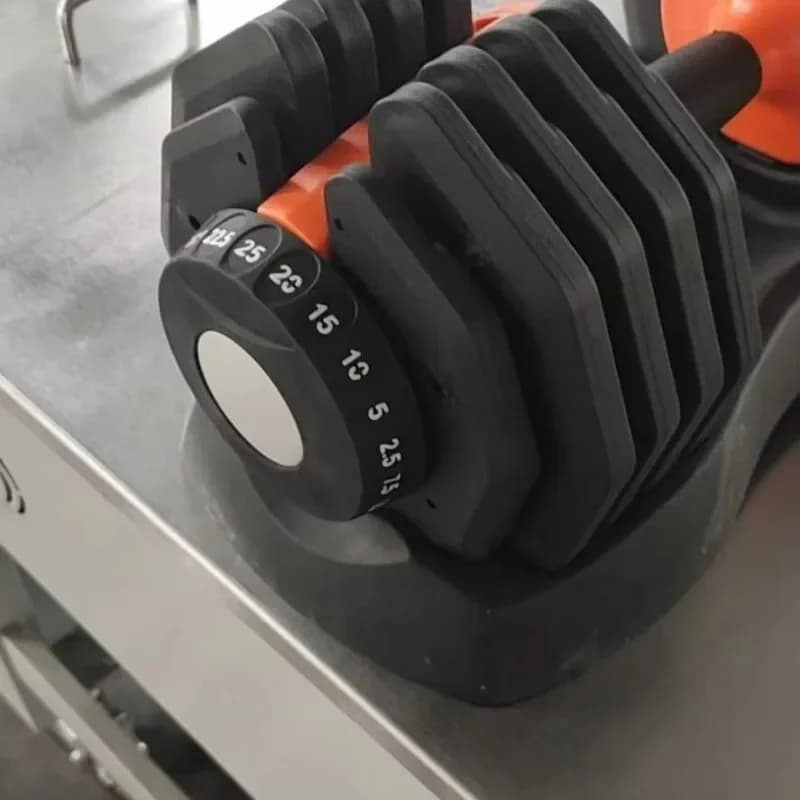 Set di Manubri Regolabili in Acciaio Elettroplaccato, Attrezzatura da Palestra per Allenamento di Forza a Casa, 40kg