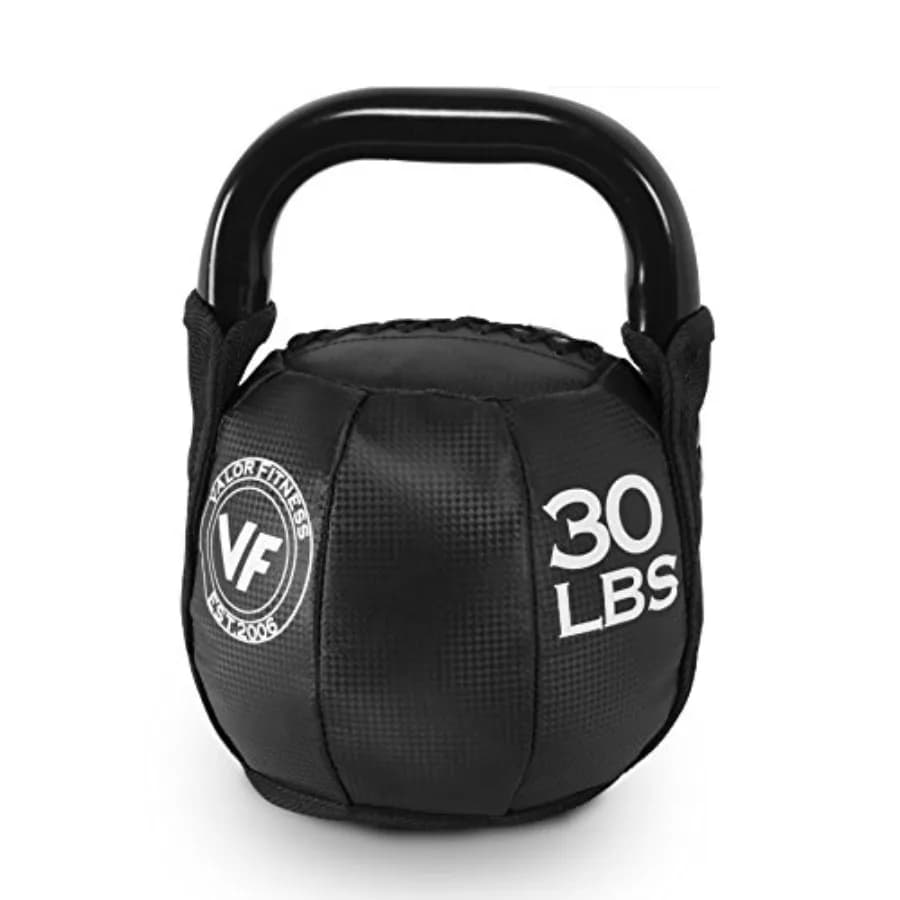 Kettlebell Morbidi 10-35 libbre per Allenamento Domestico, Rivestimento Flessibile in Gomma in Diversi Colori, Design Antiscivolo per Allenamenti Sicuri