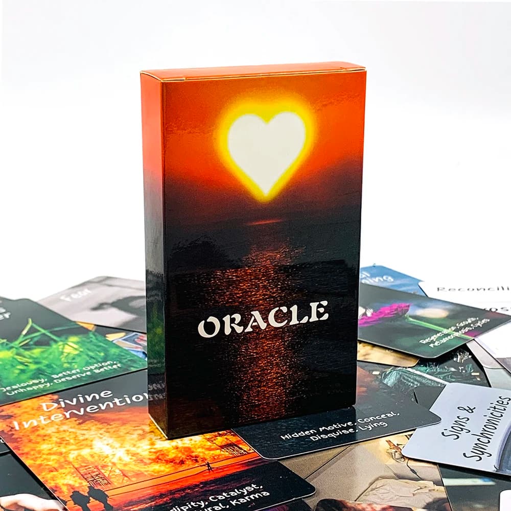 NEW Exquisite Oracle Cards 54 Cards English Version Divination Oracle Deck Board Game For You and Your Lover，Anniversary Gifts