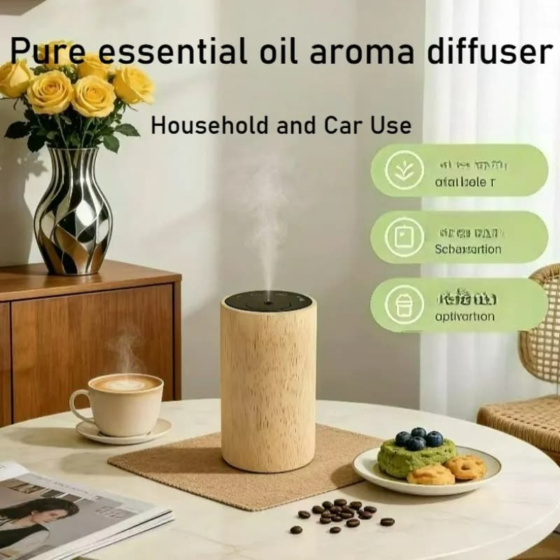 Luxury Essential Oil Diffuser for Cars, Portable Wireless Fragrance Diffuser, Home Arom Diffusers, Intelligent Environmental Deodorant