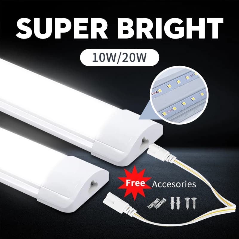 Barra Luminosa a LED 30/50cm T5 T8, Illuminazione Sottopensile per Cucina e Camera da Letto, Striscia LED 85V-265V, Lampada da Parete