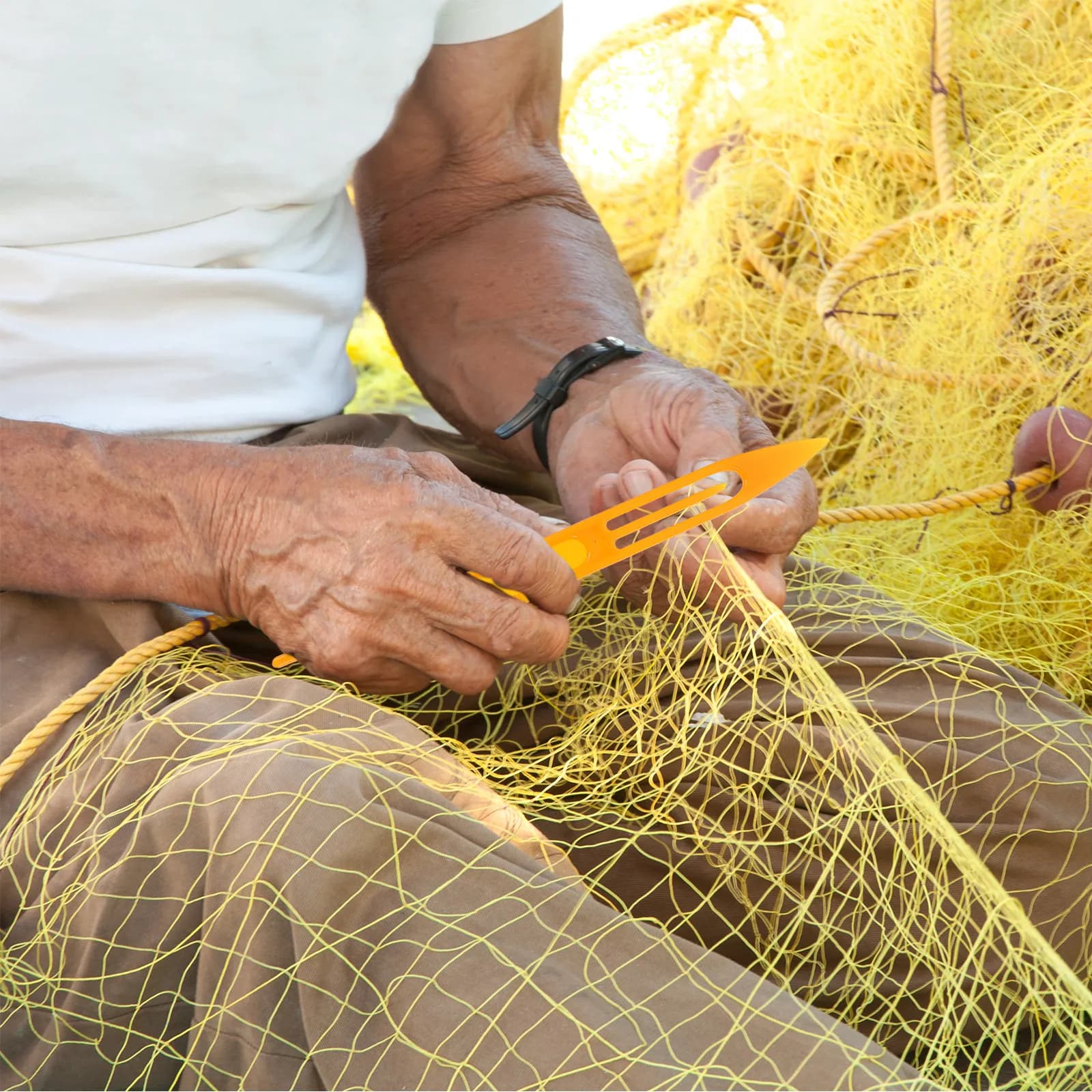 10 Pezzi Aghi per Reti da Pesca in Plastica per Riparazione Rapida di Reti da Lancio, Strumenti per Lavorazione a Maglia e Riparazione Tessuti