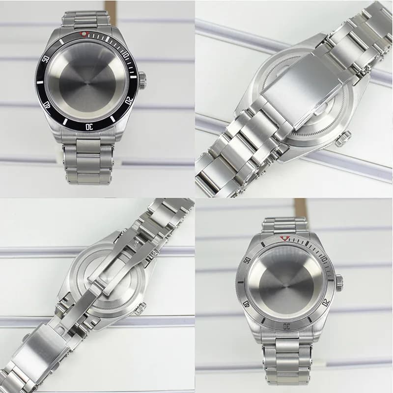 38mm Watch Case Bracelet Stainless Steel Parts Sapphire Glass For Seiko Nh35 Nh36 Nh34 Nh38 Movement 28.5mm Dial 100m Waterproof