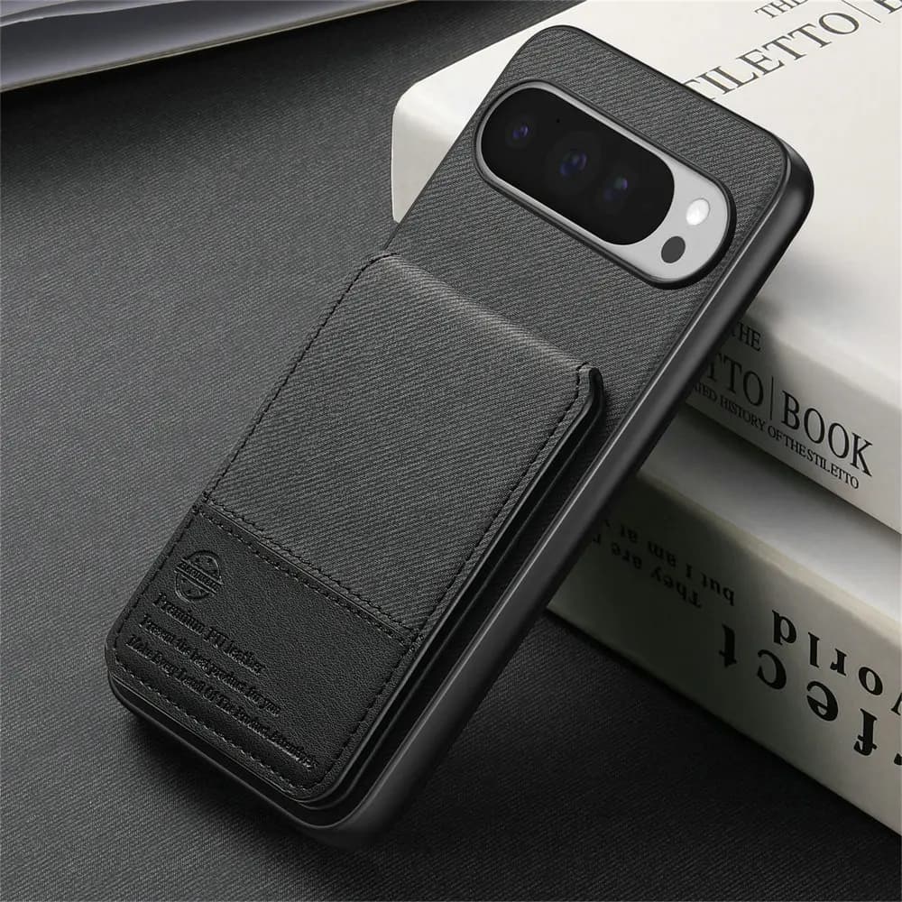Custodia per telefono posteriore con porta carte in pelle RFID per Google Pixel 10 Pro XL 5G Cover per telefono Pixel 9 Pro XL 9A 10Pro Flip Cover