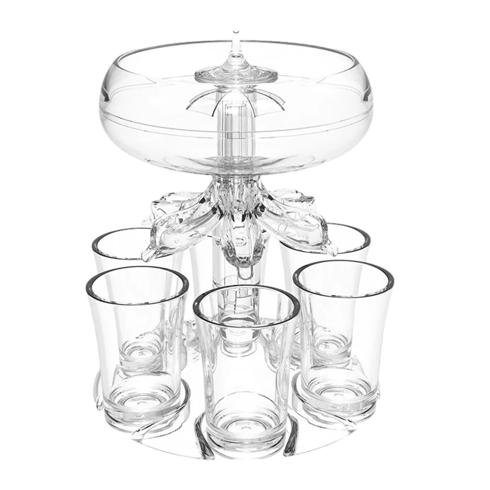 Dispenser per versatore per colpo Dispenser per liquori per colpo Dispenser per cocktail 6 colpi Dispenser per bevande per feste Porta bicchiere per bevande