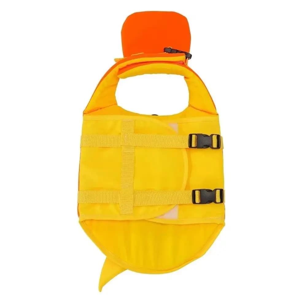 Shark Shape Dog Life Jacket Breathable Tear Resistant Dog Swimming Vest Adjustable Waterproof Dog Buoyancy Vest Outdoor Water