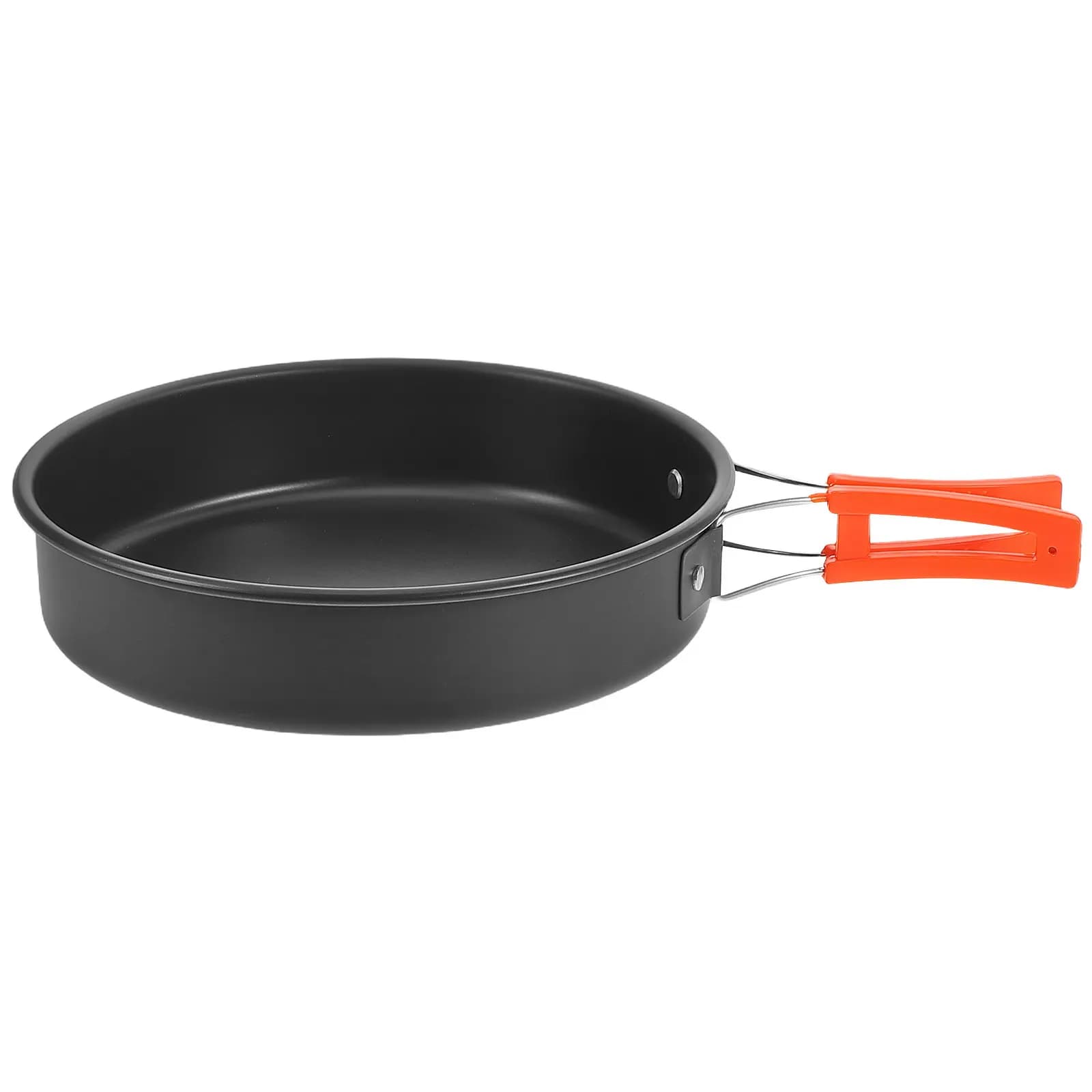 Camping pan in Light Aluminum Alloy, Non-stick, for Open Kitchen, Hiking, Backpacking, Picnic, Small and Portable