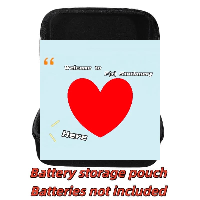 1 Pezzo Custodia Rigida Portatile per Batterie, Organizzatore e Contenitore per 54 Batterie AA/AAA, Borsa in EVA - F(x)