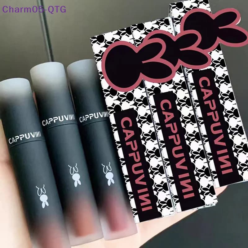 NUOVO Retro Rosso Marrone Tono Rossetto Mousse Matte Lip Fango Velluto Lip Smalto Tazza antiaderente Lipgloss Trucco Lip Tint Bellezza Cosmetico