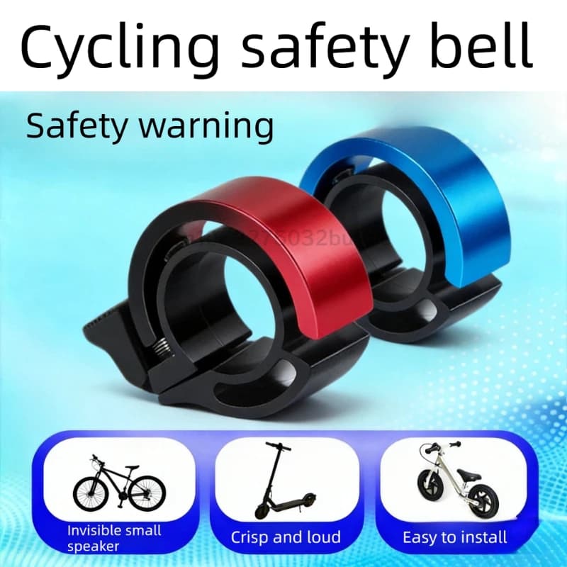 Portable Mini Riding Bicycle Bell Bicycle Accessories Hidden Bicycle Bell Quick Easy Install Loud Warning Bell Road Bike Fold
