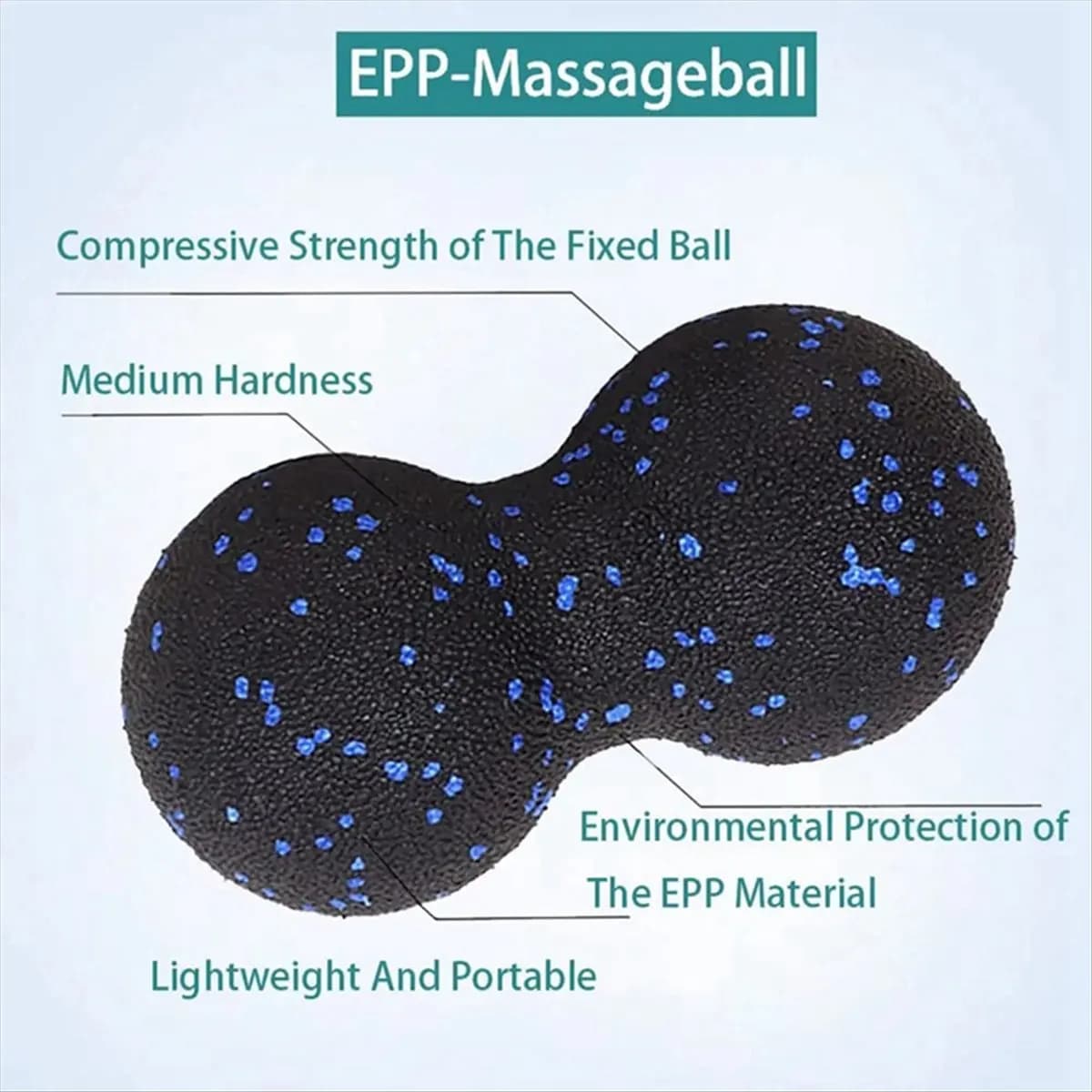 T34C 3PCS Yoga Roller Massage Peanut Ball Set EPP Fitness Foam Column for Back Pain Deep Tissue Stretching Muscle Relax--A