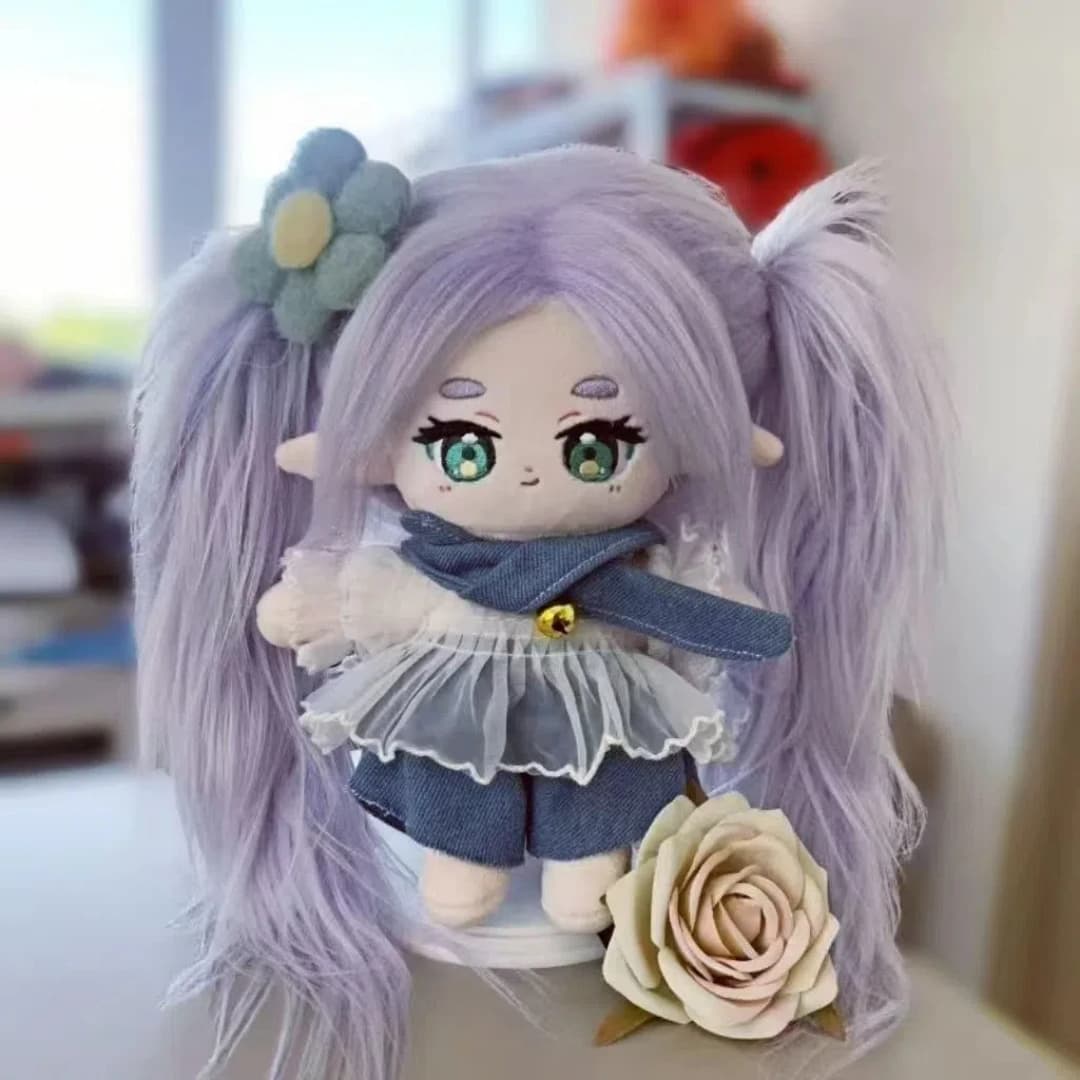 Farcito 20 cm Frieren: Beyond Journey's End Frieren Anime Figure Peluche Cartoon Bambole di cotone Giocattoli Regali per bambini Adulti