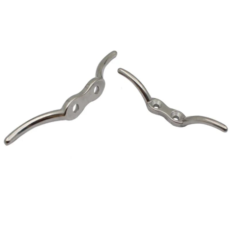2pcs Boat Rope Line Cleat 316 Stainless Steel For Canoe Kayak Marine Deck Mooring/Line Flag Anchor Boat Accessories Mearin