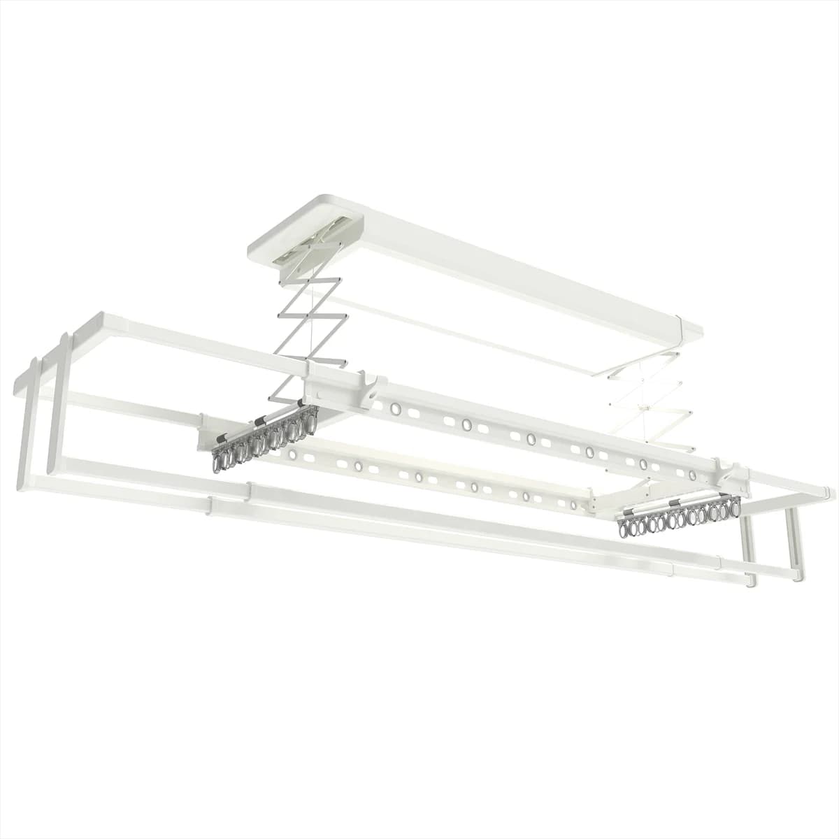 LED Lighting Smart Voice-Control Heating Foldable Electric Clothes Drying Rack for Balcony & Indoor Use