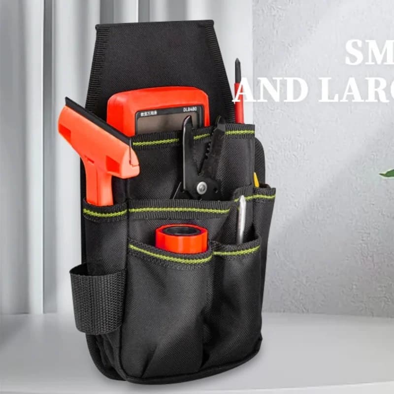 Cintura Porta Attrezzi, Piccola Borsa Porta Utensili con Clip da Cintura, Borsa Porta Attrezzi per Elettricisti, Cinture Porta Attrezzi per Uomo, Borsa Multiuso con Cintura Regolabile