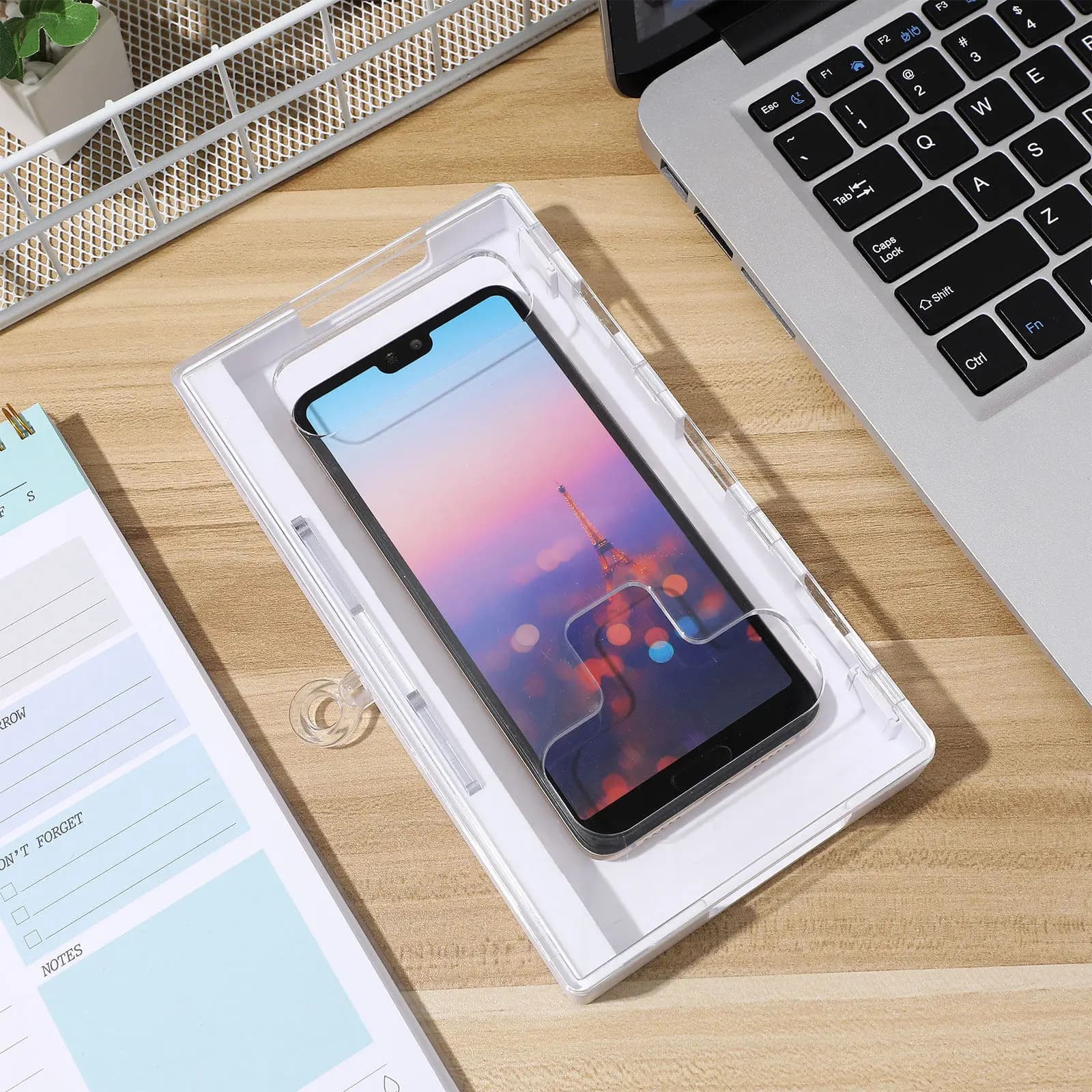 Cassetta di Sicurezza per Smartphone, Design Trasparente, Portatile, per Disciplina e Concentrazione, con Blocco Temporizzato per Studenti e Adulti