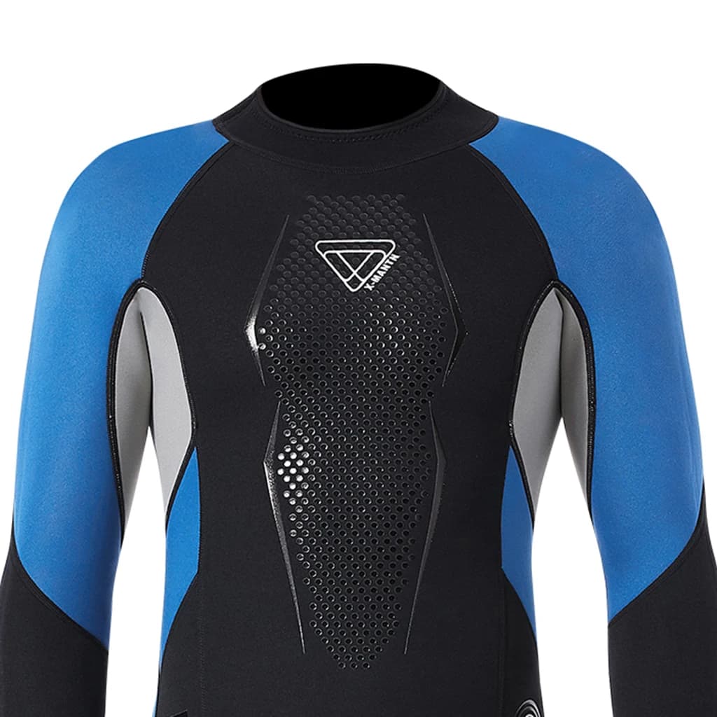 Muta subacquea da uomo in neoprene da 3 mm, a maniche lunghe, anti-abrasione, per nuoto, apnea e surf