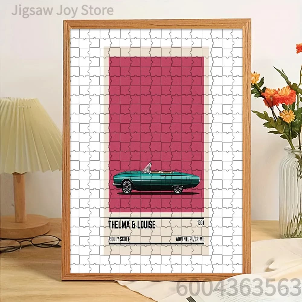 Thelma & Louise Classic Car Paper Jigsaw Puzzle Retro Movie Poster Style High Definition Printed Paper Puzzle For Home Wall Art