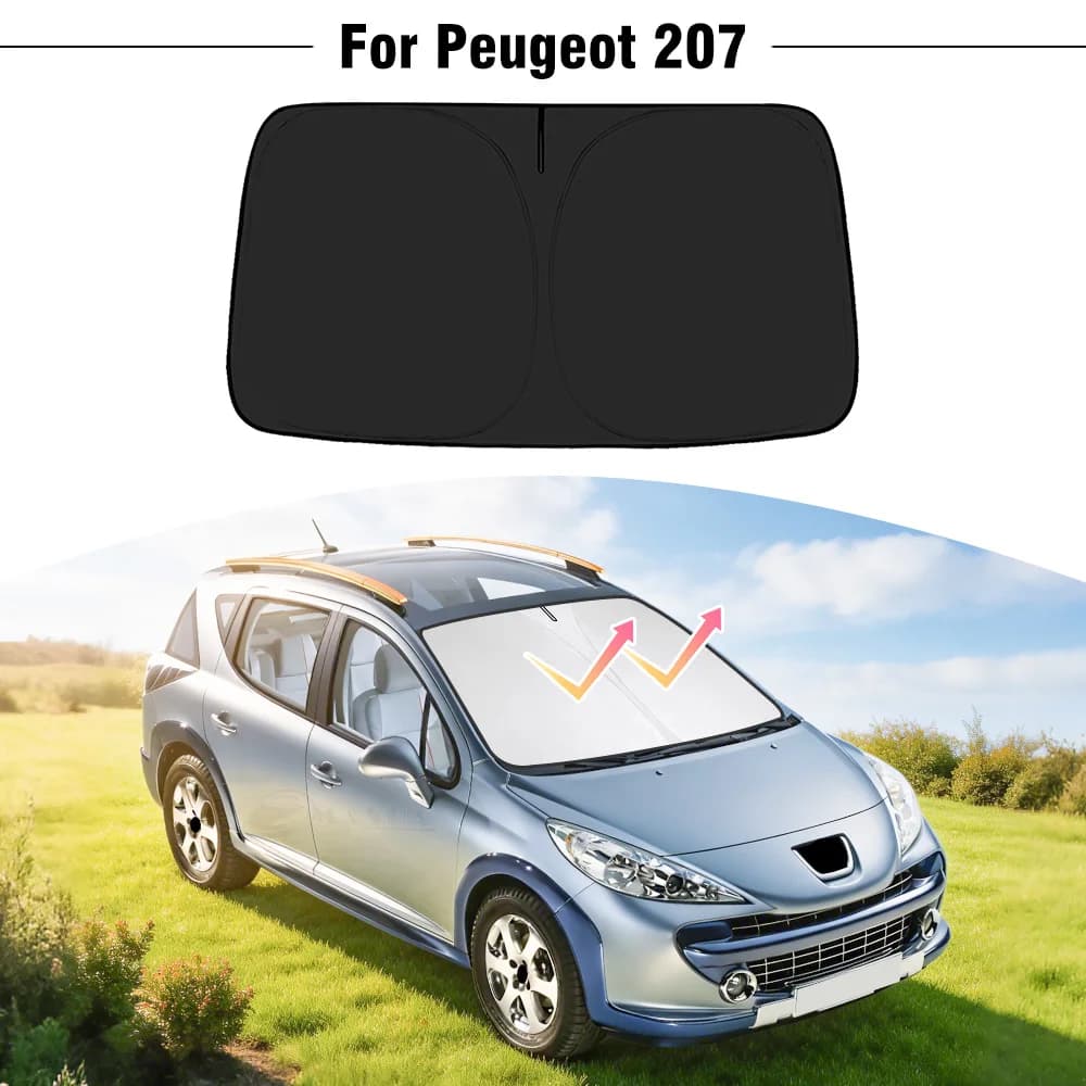 Parasole per Parabrezza Auto Peugeot 207, Copertura Protettiva UV per Finestrino Anteriore, Accessori
