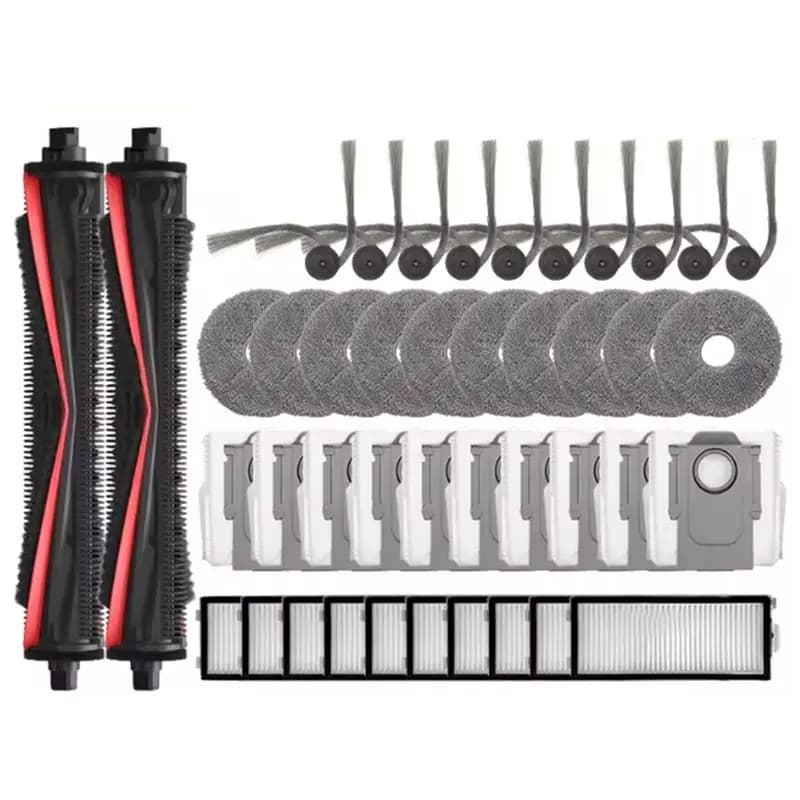 42 Pezzi di Ricambio per Aspirapolvere Roborock Saros Z70 / G30 Space: Spazzola Tricut, Spazzola Laterale, Sacchetto Polvere, Filtri, Panno Lavapavimenti - Y48A
