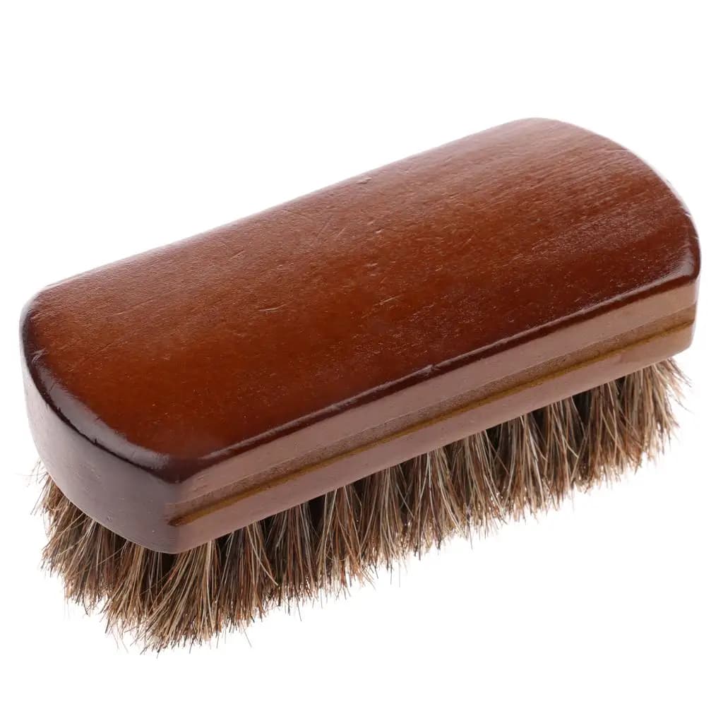 Soft Horse Mane Shoes Brush Leather Polishing Tool for Cleaning Set and Shine Maintenance Kit