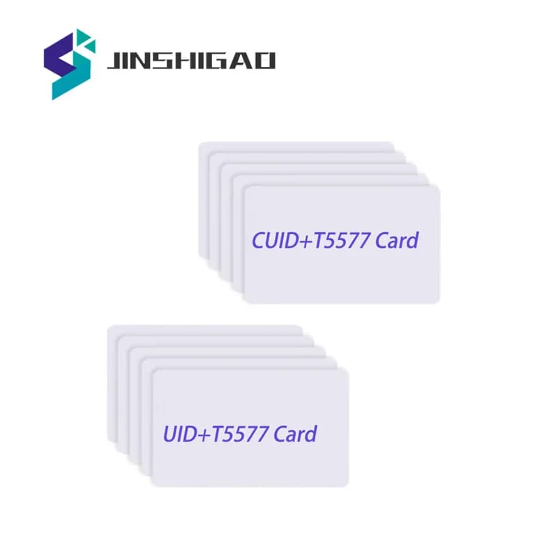Doppio Chip NFC RFID 13.56Mhz 1K UID CUID E T5577 125 kHz ID Carta Vuota Leggibile Scrivibile Riscrivi Per Copia Clone Copiatrice di Backup