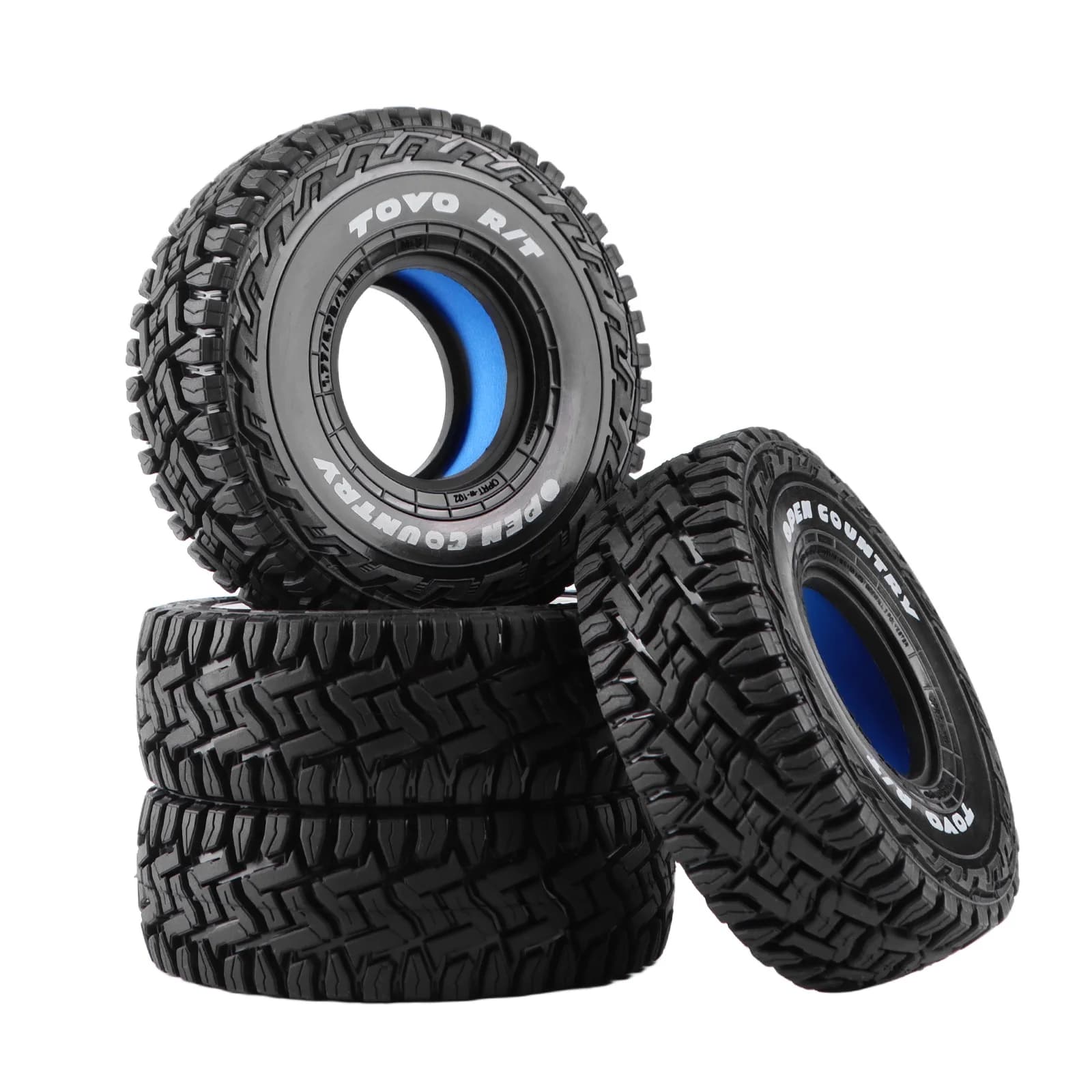 Pneumatici RC Rock Crawler da 1,9 pollici Costruzione in gomma butilica con rivestimento interno migliorato e composto per aggiornamenti 1/10 SCX10, TRX4, GEN7