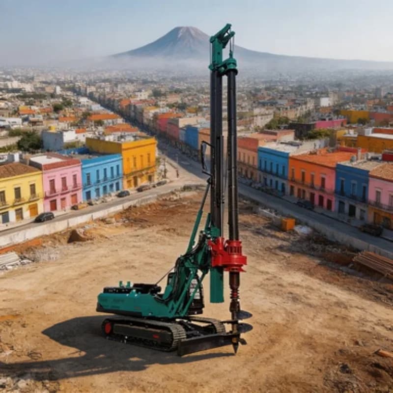 Diesel Power 70m Depth Rotary Drilling Rig Drill Rig Borehole Equipment for Bridge Foundation Construction Work