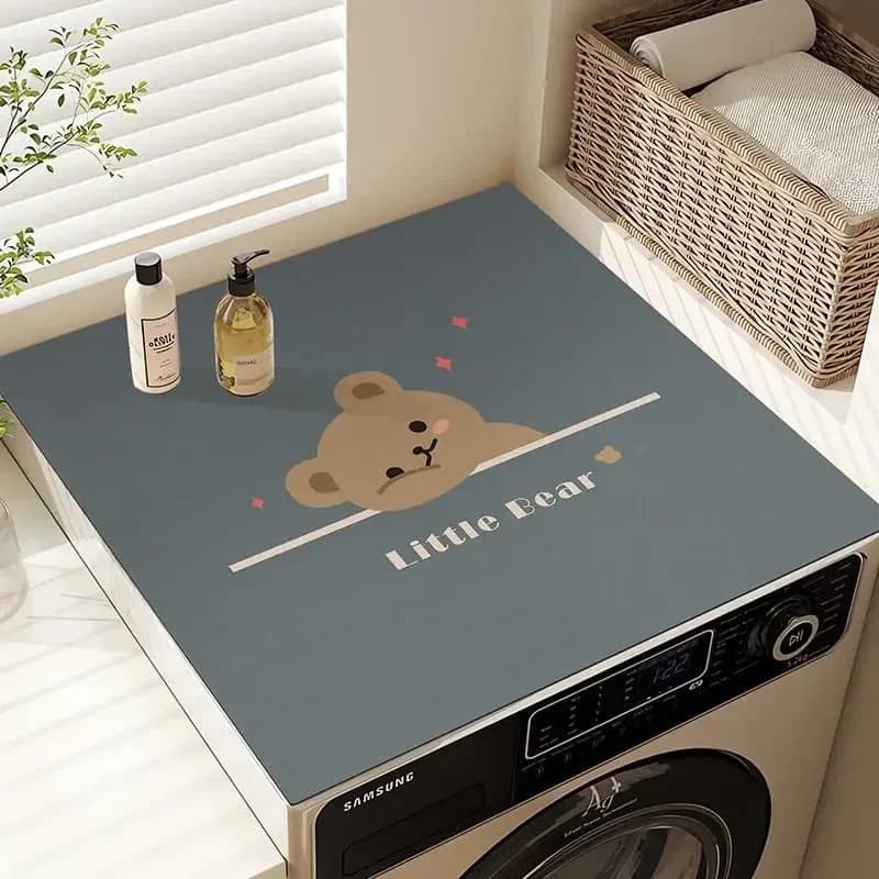 Dust cover cloth for roller washing machine, diatomee mud, non-slip cover, rinse absorbent bearing
