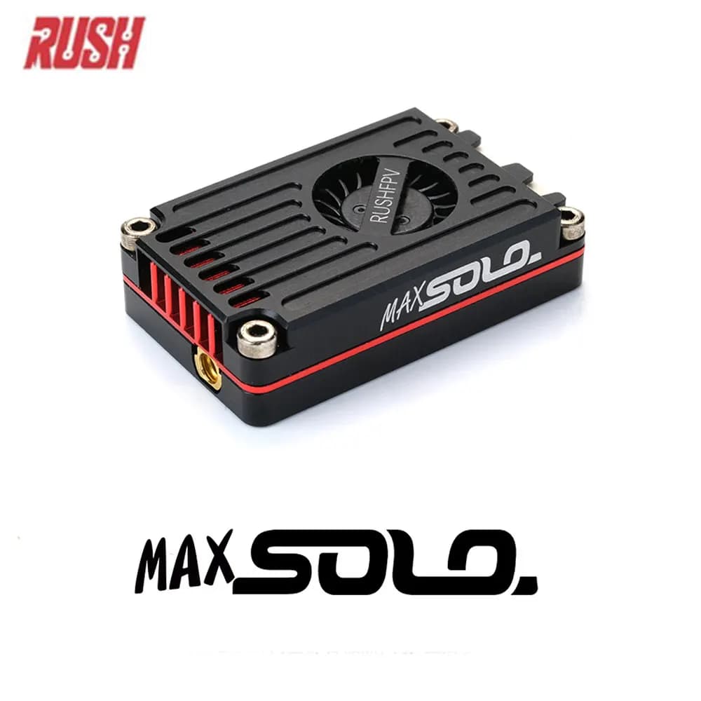 RUSHFPV RUSH MAX SOLO 5.8GHz 2.5W VTX 5.8G CNC Shell Built-In Cooling Fan For RC FPV Freestyle Long Range Racing Drone