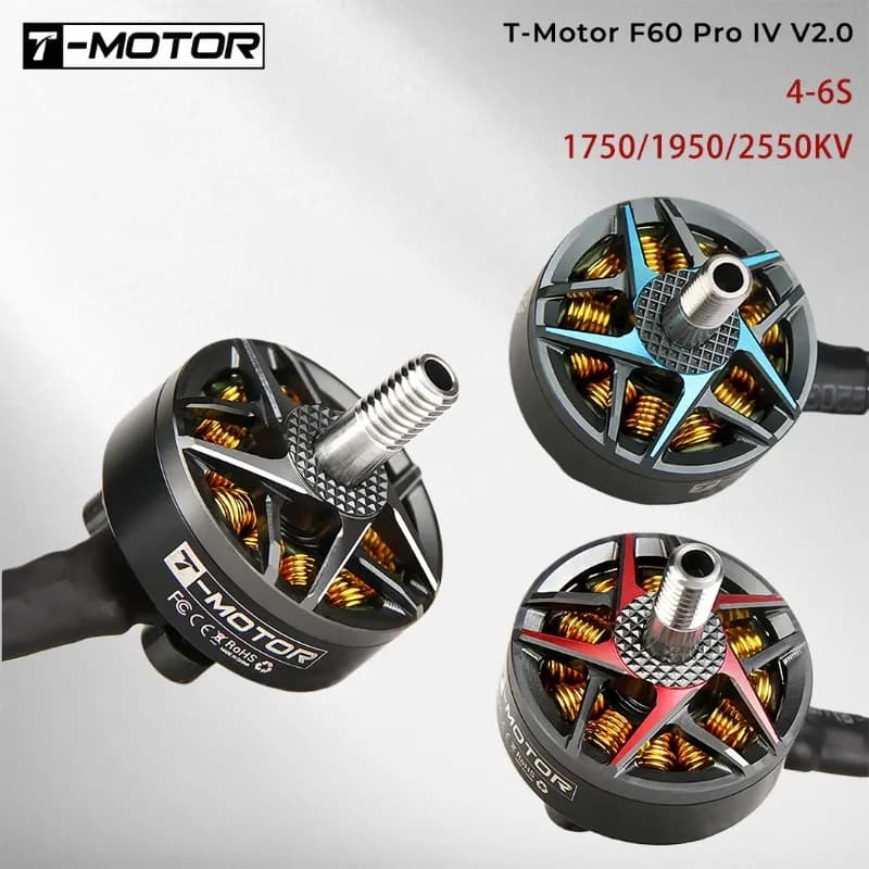 Motore Brushless T-Motor F60 Pro IV V2.0 1750KV 1950KV 2550KV 4-6S per Droni da Corsa FPV RC