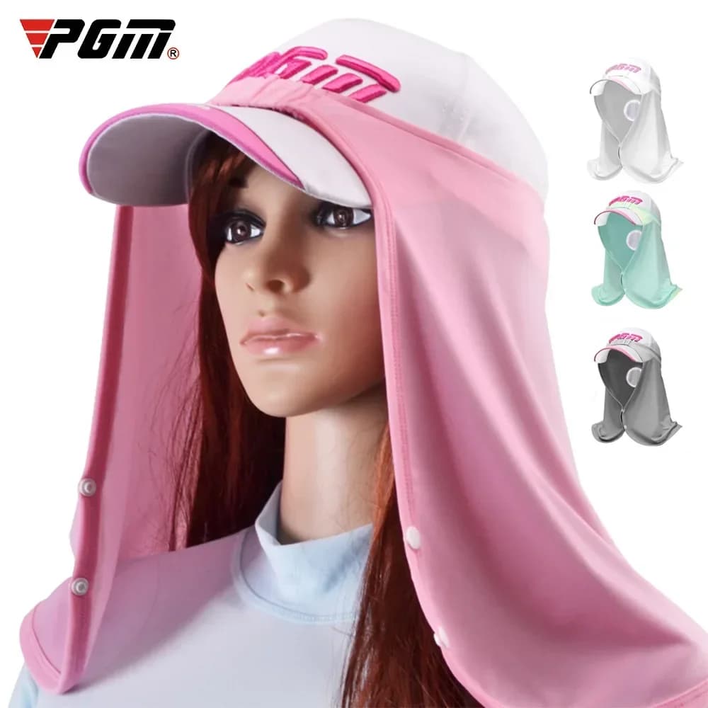 PGM Uomo Donna Protezione solare estiva Cappellini da golf Senza cappello Sciarpa in fibra di viscosa Protezione solare Foulard Maschera in fibra di viscosa WB001