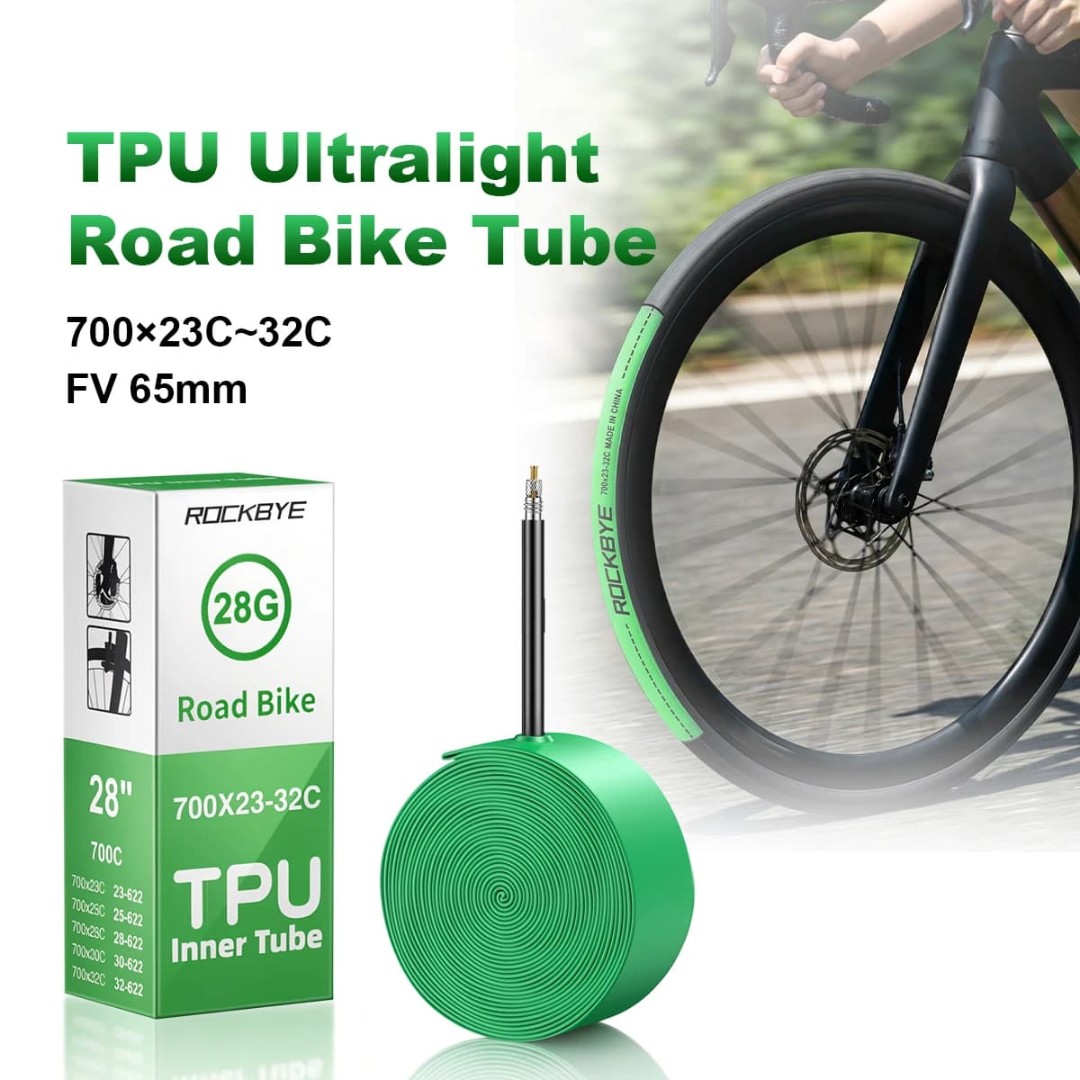 Durable TPU Inner Tube Anti-Puncture Light Bicycle Inner Tube 700C for Mountain & Road Bikes 65mm French Valve