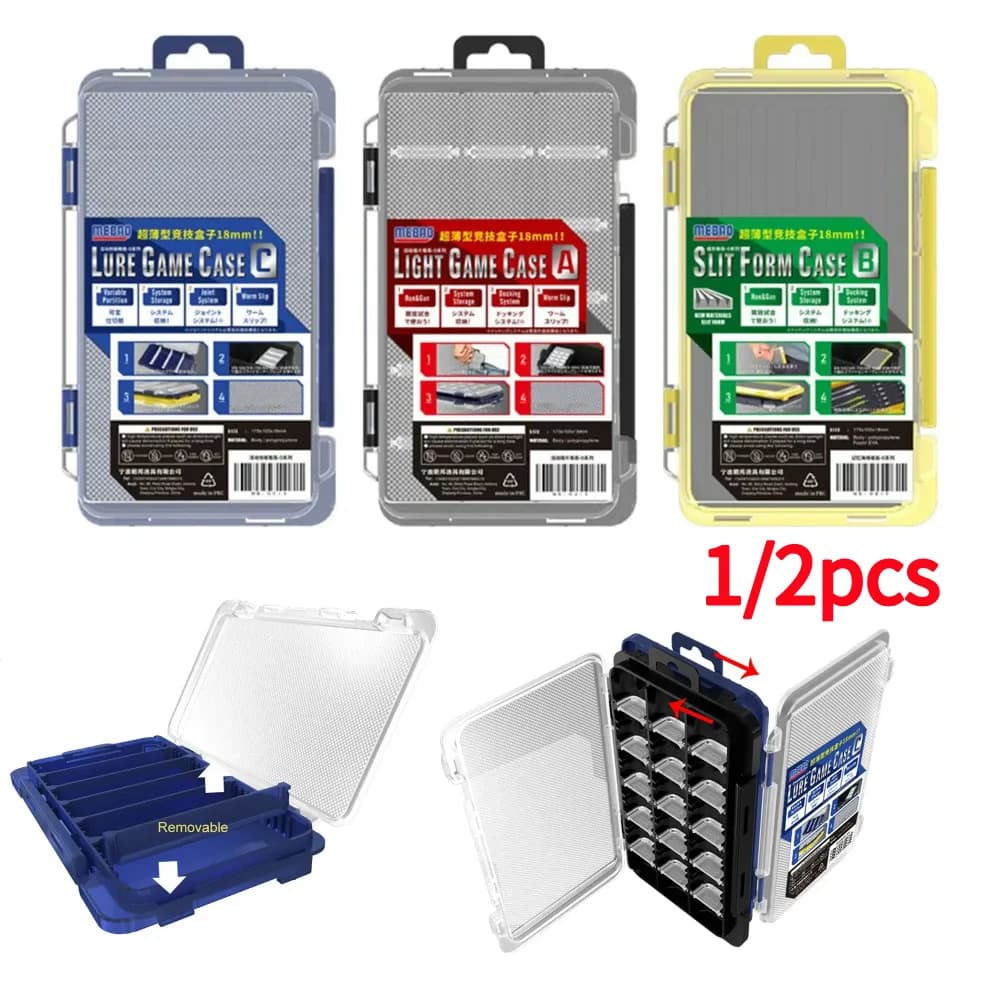 Waterproof bait fishing bait box for bait boxes adjustable shock-adjustable partition accessories for fishing gear