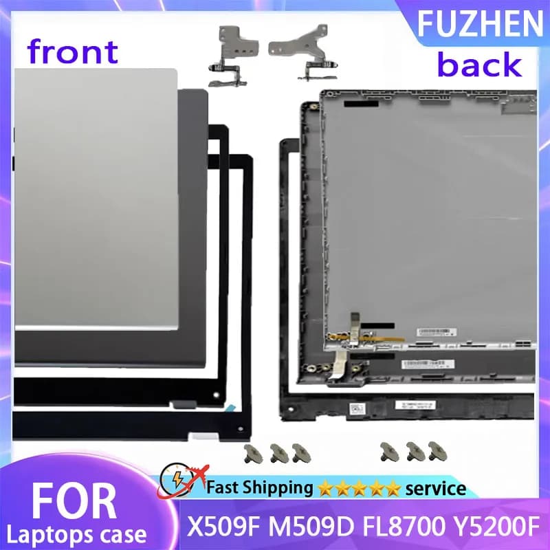 New For X509 F509UA F509JA F509JB F509FJ F509FL R509 M509 F509 D509 LCD Back Cover/Front Frame/Hinge/Top Cover