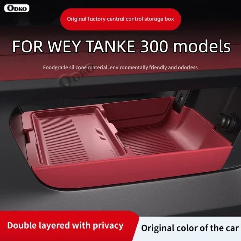 Scatola di immagazzinaggio in silicone 2025 PER TANKE 300 Modifica console centrale Pad antiscivolo Accessori Decorazione organizzatore