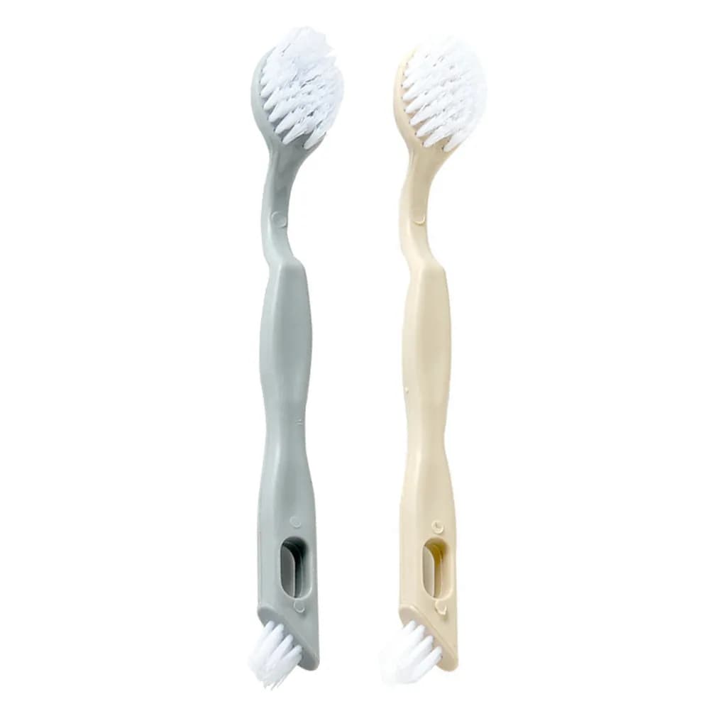 2Pcs Shoes Brush Simple Laundry Brush with Lanyard Comfortable Smooth Bristles Good Cleaning Effect All Purpose Cleaning Tool