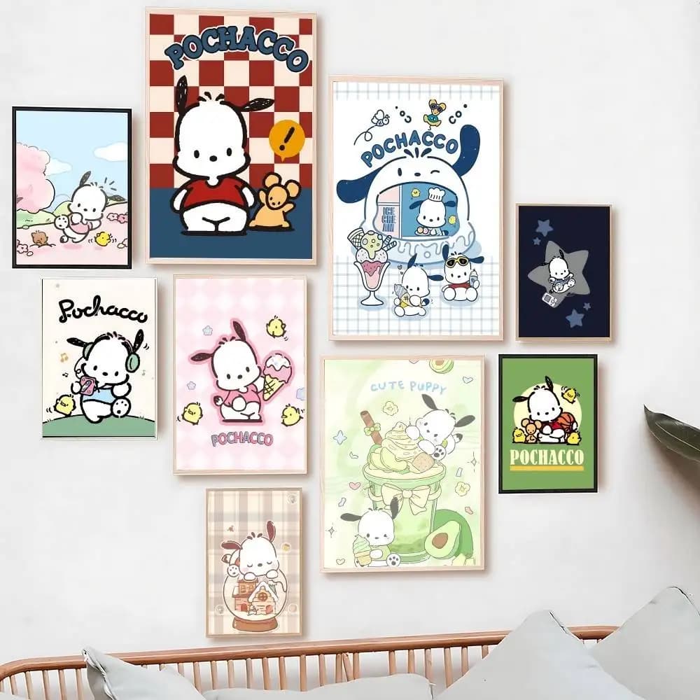 Pochacco Diamond Painting Kit Sanrio Cartoon Dog DIY Handmade Art Home Wall Decor Gift