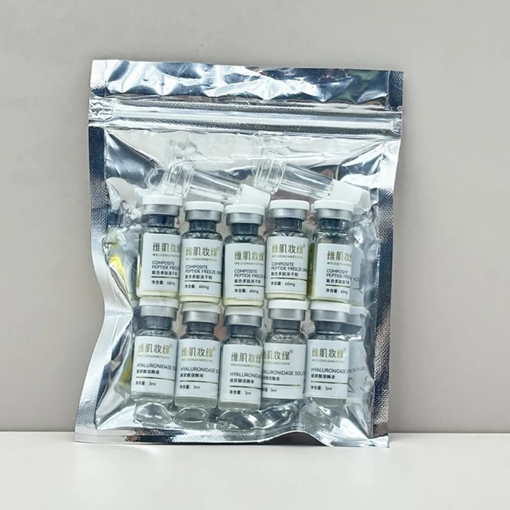 Copper Peptide Lyophilized Powder Set Skin Care Moisturizing Shrinks Pore Firming Anti Wrinkle Repair Sensitive Mix Powder Serum