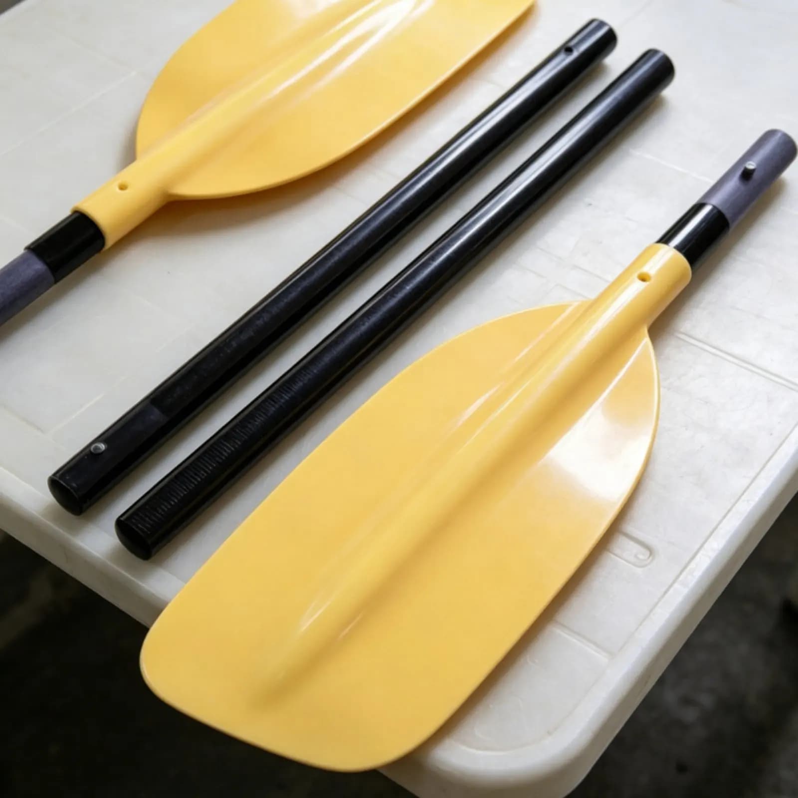 4-Piece Kayak Paddle Portable 4 Piece Kayak Paddle Water Sports Gear Long-Lasting Rowing Stick Lightweight