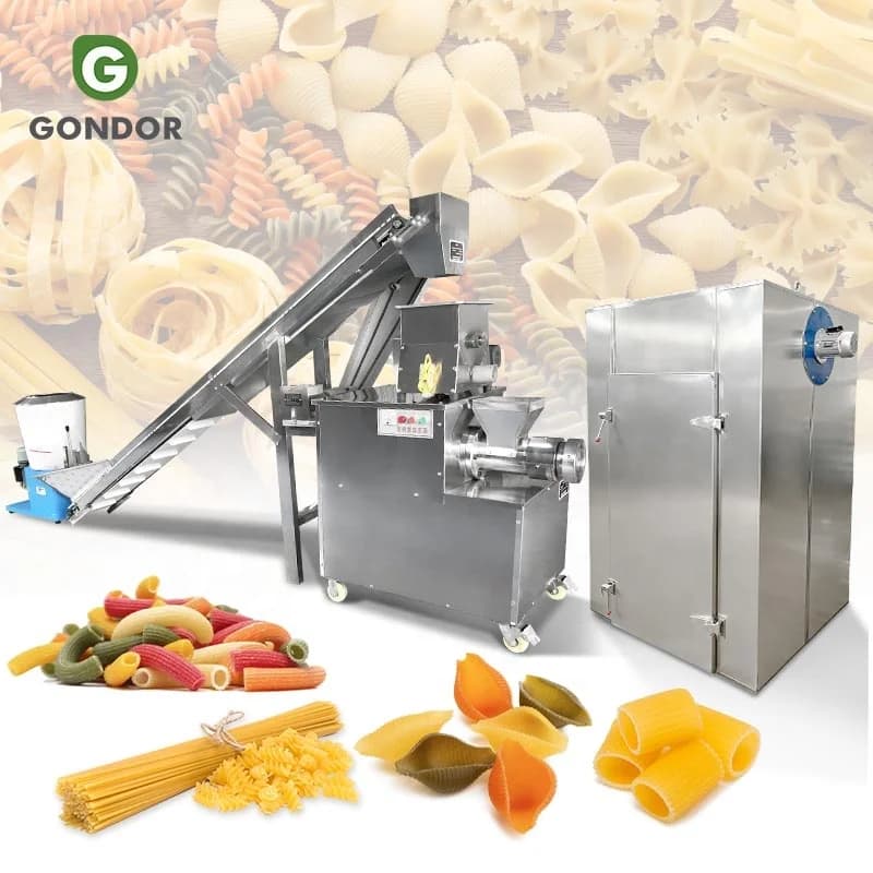 Automatic Small Italian Eltric 100kg Spaghetti Straw Macroni Pasta Banae Ke Maker Make Machine Compact