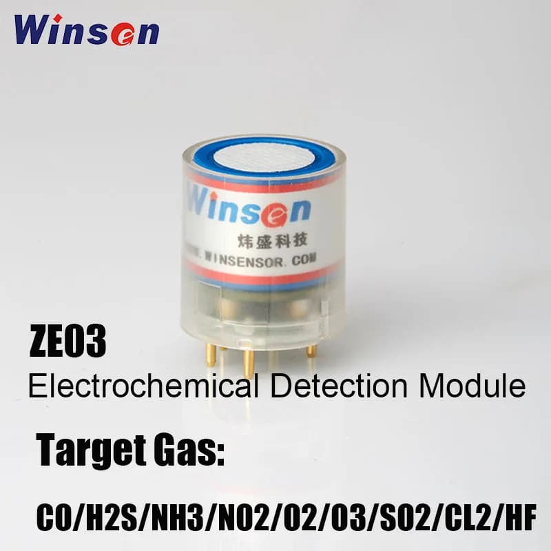 2PCS Modulo di Rilevamento Gas Winsen ZE03-CO/SO2/NO2/O3/H2S/O2/NH3/C2H4/CL2/HF/HCL con Uscita UART e Tensione Analogica
