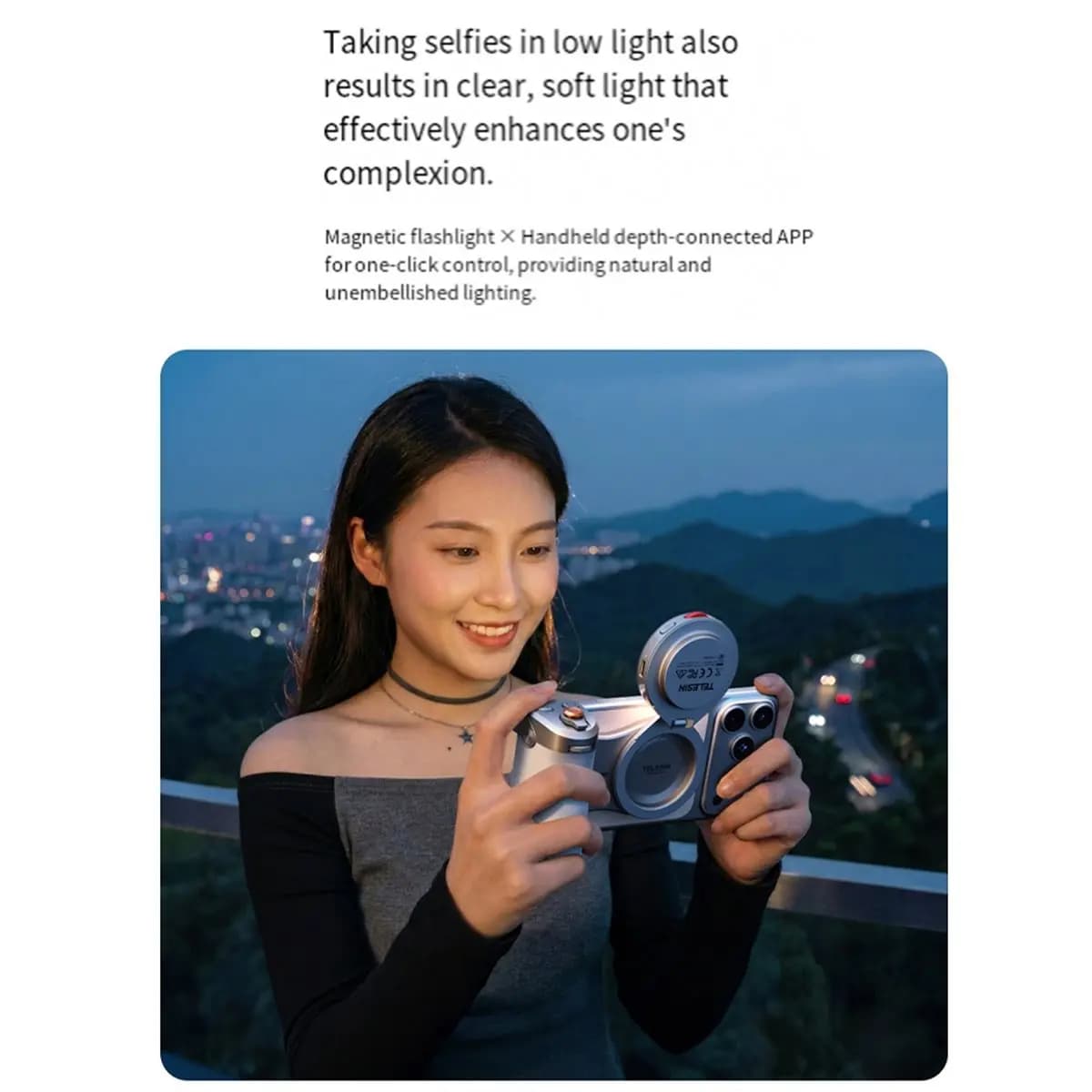 THANKSGIVING DAY Magnetic Phone Camera Photograph Hand Grip Remote Shutter Grip Holder for IPhone Smartphone Video Vlog Shooting