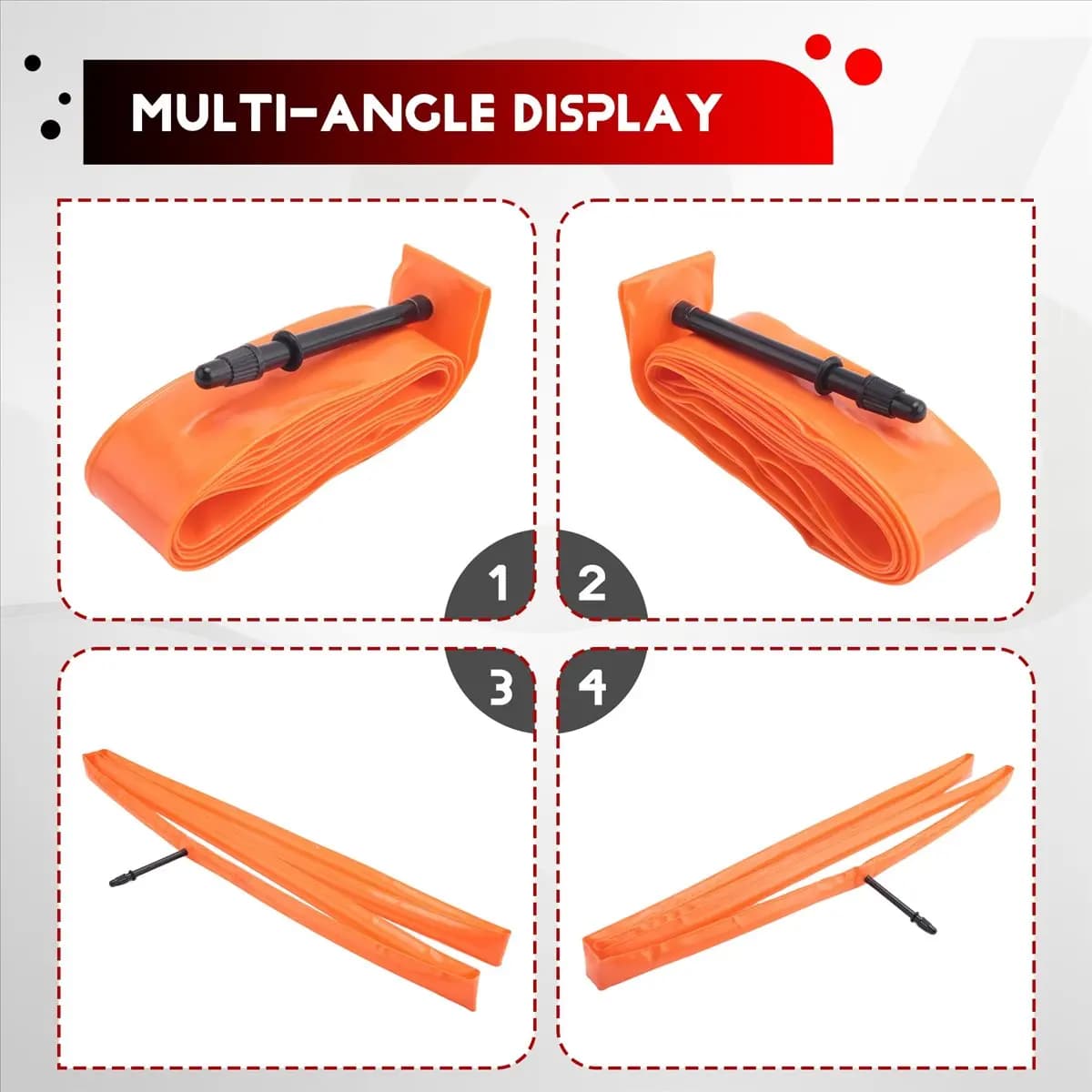 Set di 2 Camere d'Aria Ultraleggere in TPU per Bicicletta, 700 X 18-32C, Lunghezza 65mm, Valvola Francese, per Bici da Strada