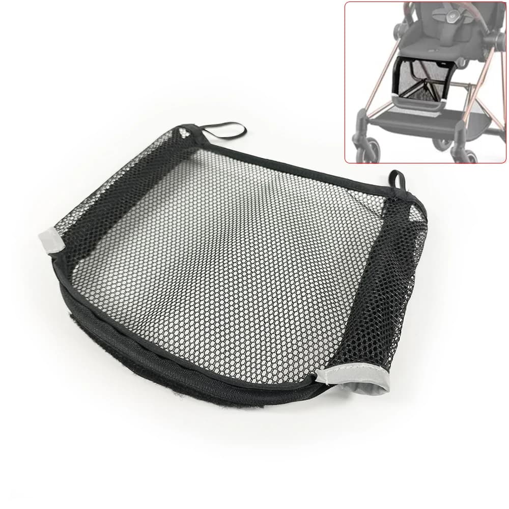 Poggiapiedi in rete per Cybex Mios Serie 2/3 Buggy Rete di estensione del piede con cerniera Striscia riflettente Accessori di ricambio per bambini fai da te