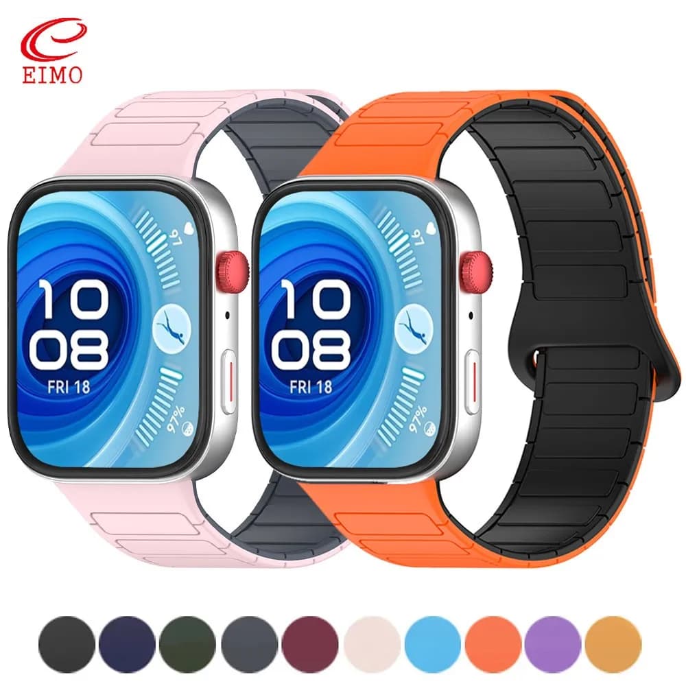 Magnetic Ring for Huawei Watch Fit 4 Pro Bracelet Silicone Replacement Belt Bracelet for Huawei fit 4 Pro Band