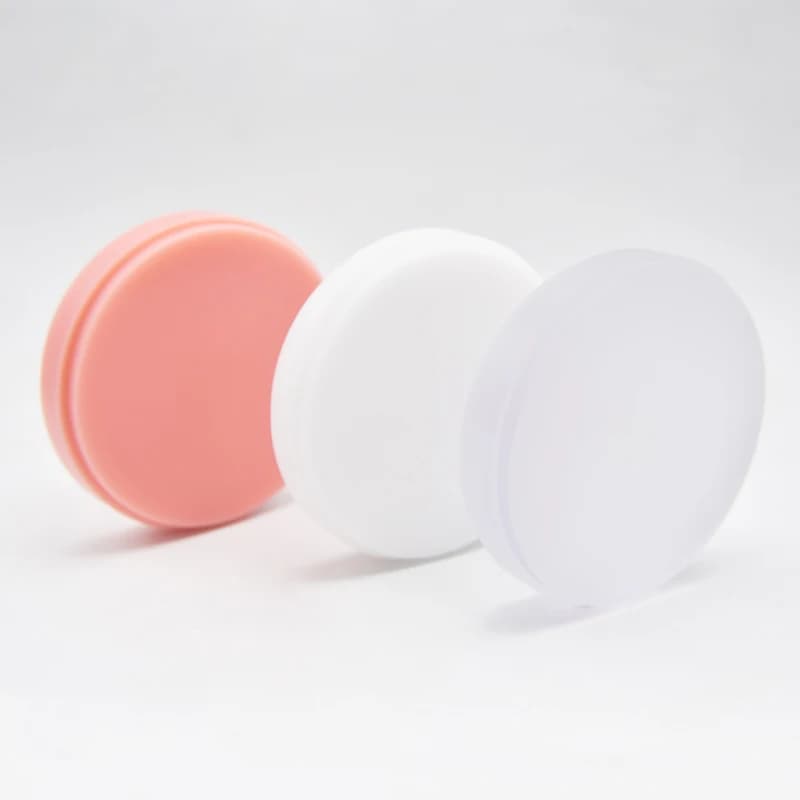 Flexible lock PMMA XANGTECH transparent pink B1Color 98mm for Cad/Cam dental system