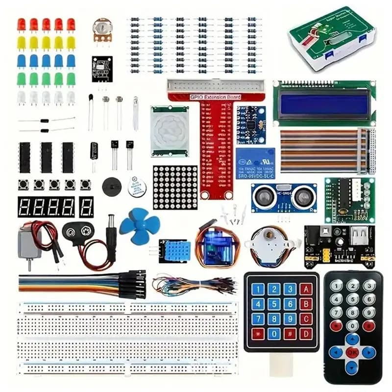Kit di apprendimento Super Starter Kit stabile per Raspberry Pi 4 compatibile con Raspberry Pi UNO R3 RFID