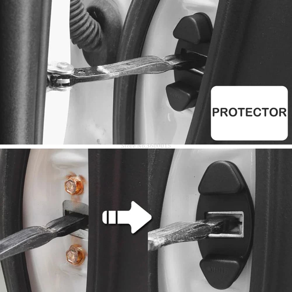 For Kia Rio 4 2018 2019 ABS Plastic Door Lock Check Arm Cap Cover Door Stopper Cover Door Lock Protective Cover Accessories