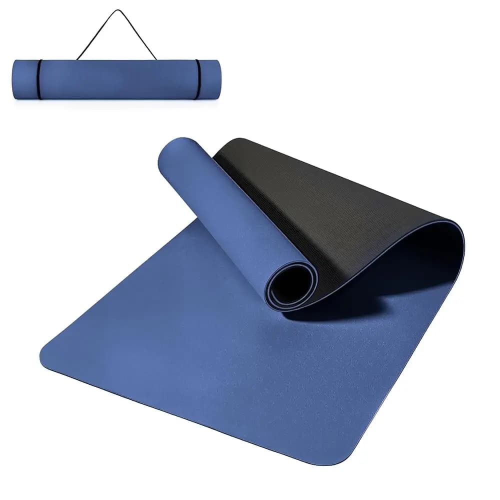 Tappetino da yoga antiscivolo, tappetini per fitness Pilates, tappetino per esercizi extra largo e spesso da 72 x 24 pollici, tappetino per esercizi anti-rottura con tracolla, per allenamento M